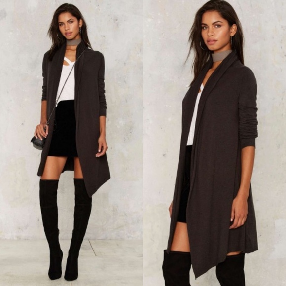 Nasty Gal Nasty Gal One Touch Drape Sweater - Picture 2 of 2